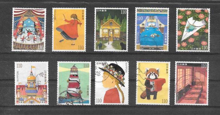 ZegeltjeJapan 2024 gestempelde 110 yen serie, Postzegels en Munten, Postzegels | Azië, Gestempeld, Oost-Azië, Verzenden