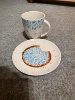 Kop en Schotel met Blauwe muisjes, Ophalen of Verzenden, Zo goed als nieuw, Overige stijlen, Kop(pen) en/of Schotel(s)