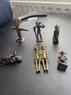 6 African Art Primitive Arts goudgewichten S10, Antiek en Kunst, Ophalen of Verzenden, Brons