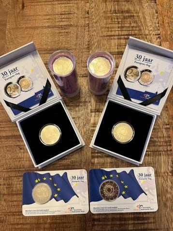 2 euro 30 jaar Europese Vlag Nederlamd muntrol proof coincar beschikbaar voor biedingen