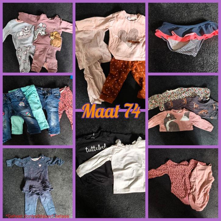 Kledingpakketje maat 74 meisje Lief Feetje Hema Prenatal, Kinderen en Baby's, Babykleding | Maat 74, Zo goed als nieuw, Meisje