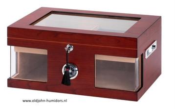 HUMIDOR "WOOD WONDERFUL" INZETTRAY EN SLOT 125 SIGAREN   h01 beschikbaar voor biedingen