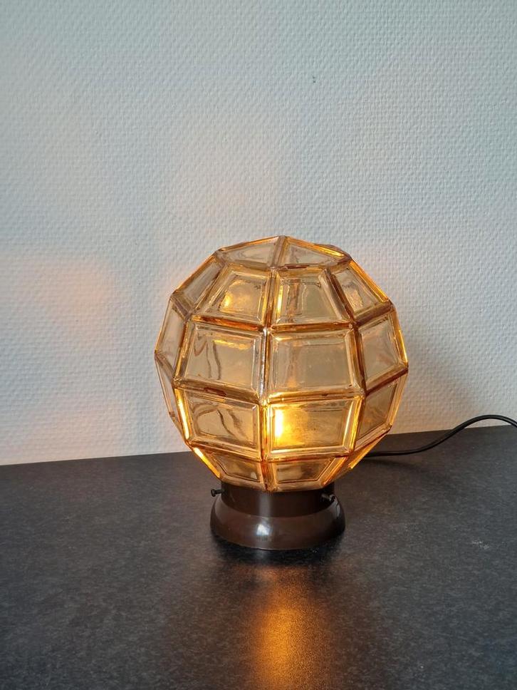 Vintage grote Glashutte Limburg Helena Tynell lamp, Huis en Inrichting, Lampen | Wandlampen, Zo goed als nieuw, Glas, Ophalen of Verzenden