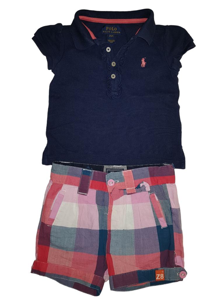 Mooi donker blauw RALPH LAUREN polo shirtje mt 2/92., Verzenden, Zo goed als nieuw, Shirt of Longsleeve, Polo Ralph Lauren