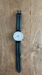 Seiko horloge heren blauw, Sieraden, Tassen en Uiterlijk, Horloges | Dames, Ophalen, Zo goed als nieuw, Staal, Seiko