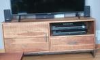 Knibbeler tv meubel, geruwd hout, Ophalen, Zo goed als nieuw, 25 tot 50 cm, Minder dan 100 cm