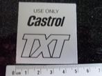 sticker use only castrol TXT oil olie logo, Verzenden, Zo goed als nieuw, Merk