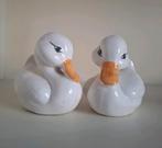 Twee witte eendjes +/-. 10 x 12 cm, onbeschadigd, Ophalen of Verzenden