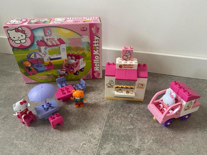 Hello Kitty Unico 3  blokkensets (DUPLO Proof) Set, Kinderen en Baby's, Speelgoed | Duplo en Lego, Gebruikt, Complete set, Ophalen of Verzenden