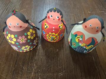 Vintage keramische beeldjes, set van 3 beschikbaar voor biedingen