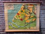 Oude Schoolkaart Zuidholland, Antiek en Kunst, Ophalen, Aardrijkskunde