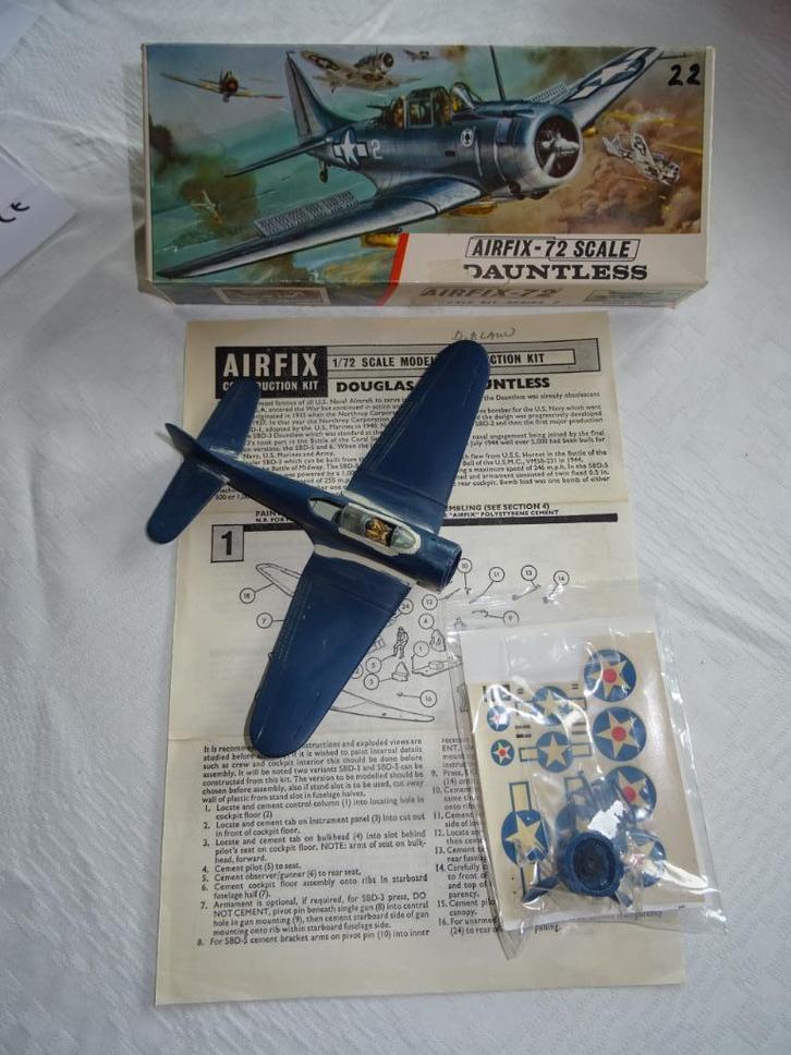 Douglas SBD Dauntless - Airfix - 1:72, Hobby en Vrije tijd, Modelbouw | Vliegtuigen en Helikopters, Gebruikt, Vliegtuig, 1:72 tot 1:144