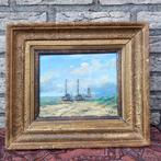 Toon van Asten ( 1949 ) Bomschuiten voor de kust., Ophalen of Verzenden