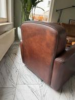 Vintage Leren Fauteuil, Huis en Inrichting, Fauteuils, Ophalen, Gebruikt, Leer, 75 tot 100 cm