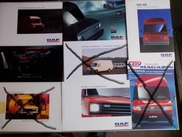 7x Leyland DAF 200 & 400 folders/brochures Nederlands+Engels beschikbaar voor biedingen