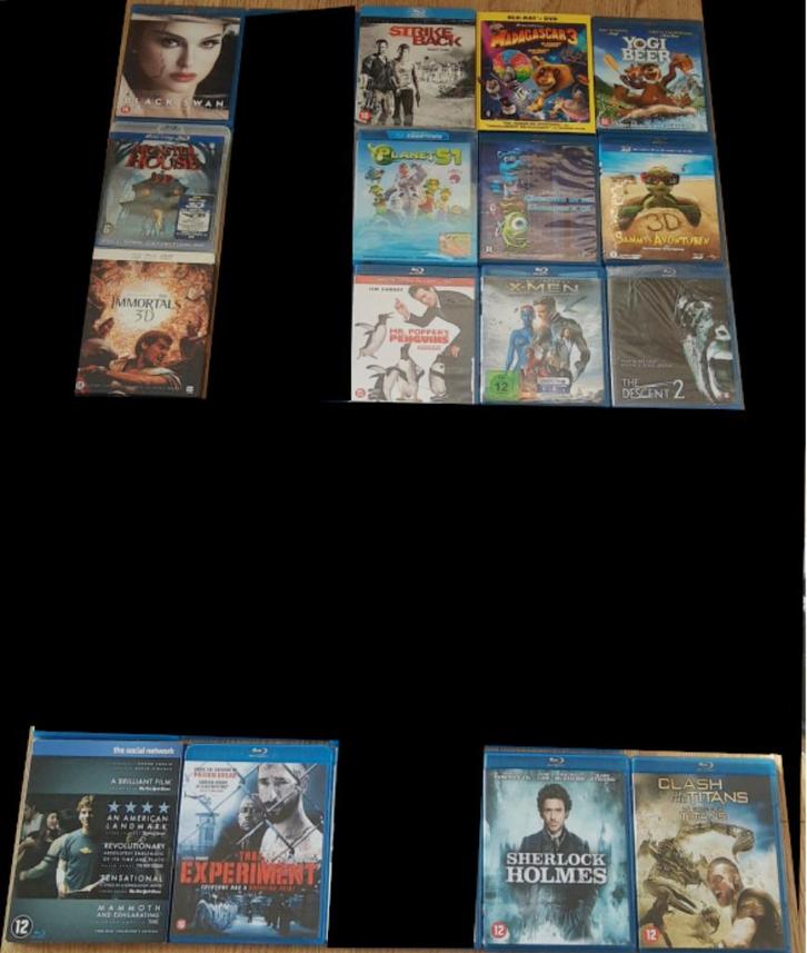 Partij Collectie 16x BLU-RAYS / Ook losse verkoop, Cd's en Dvd's, Blu-ray, Zo goed als nieuw, 3D, Ophalen of Verzenden