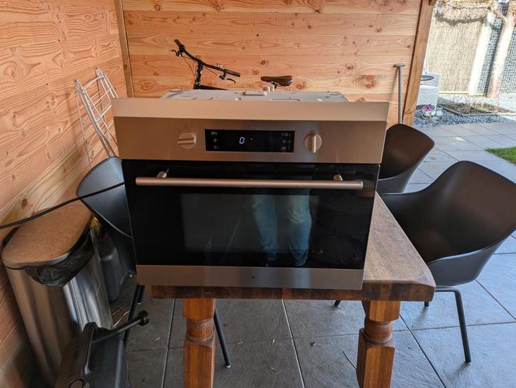 Pelgrim MAC524RVS Oven met magnetron functie 45 cm, Witgoed en Apparatuur, Ovens, Zo goed als nieuw, Inbouw, Oven met grill, 45 tot 60 cm