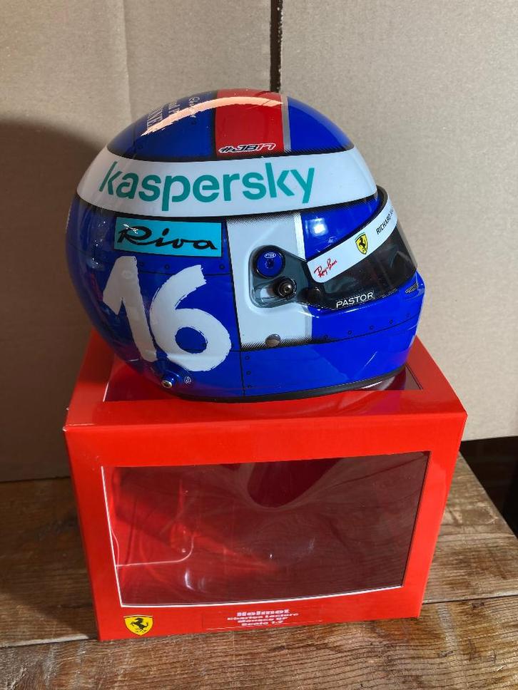 ✅ Charles Leclerc 1:2 helm Monaco 2021 Ferrari CL16 helmet, Verzamelen, Automerken, Motoren en Formule 1, Nieuw, Formule 1, Ophalen of Verzenden