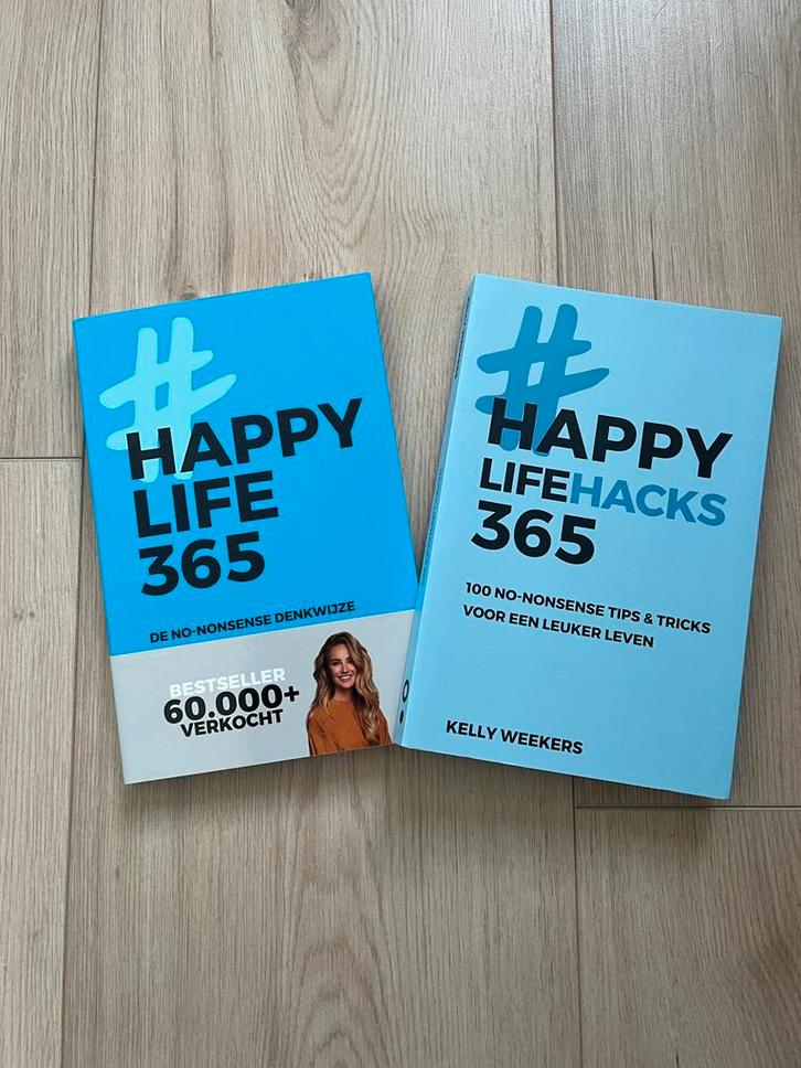 Happy Life 365 - Kelly Weekers (2 boeken), Boeken, Advies, Hulp en Training, Zo goed als nieuw, Ophalen of Verzenden