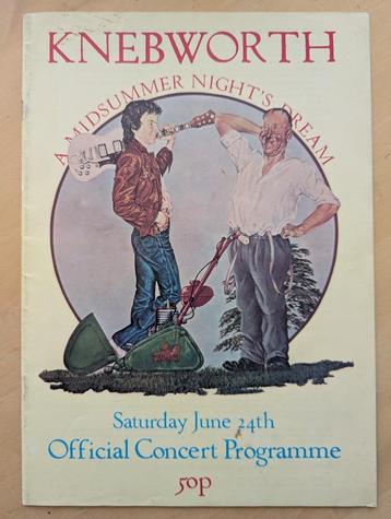 Genesis Knebworth Concert Festival Programme 1978 beschikbaar voor biedingen