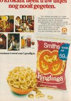retro reclame 1972 Smiths chips ringlings zo krokant, Verzenden, Overige typen