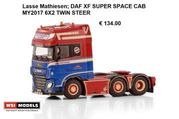wsi models daf xf super space cab  Lasse Mathiesen beschikbaar voor biedingen