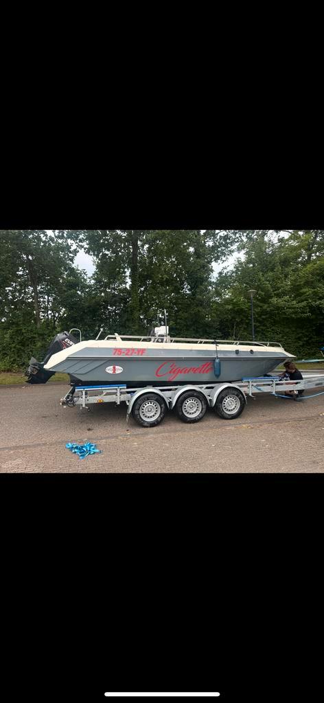 Consoleboot  gama 6.30 50 pk evinrude e-tec, Watersport en Boten, Vis- en Consoleboten, Gebruikt, 50 tot 70 pk, 6 meter of meer