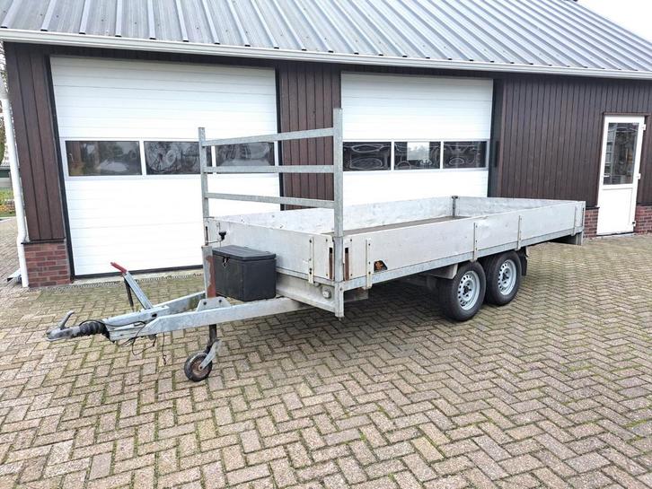 Plateauwagen anssems psx2 180x400cm nieuwe vloer en wielen!, Auto diversen, Aanhangers en Bagagewagens, Zo goed als nieuw, Ophalen
