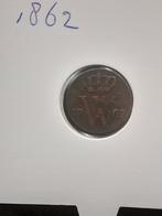 1/2 cent 1862 Koning Willem III, Postzegels en Munten, Munten | Nederland, Ophalen of Verzenden, Koning Willem III, Overige waardes