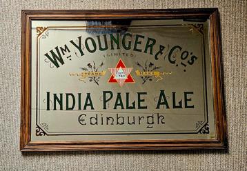 Antieke WM Younger India Pale Ale Spiegel Edinburgh beschikbaar voor biedingen