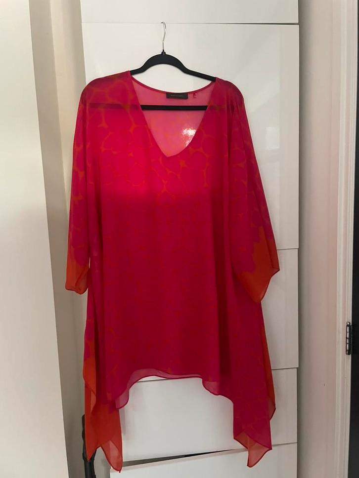 Elena Miro tuniek oranje roze 42 44, Kleding | Dames, Grote Maten, Zo goed als nieuw, Blouse of Tuniek, Oranje, Ophalen of Verzenden
