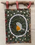 Wandkleedje met roosborst en berkentak, Ophalen of Verzenden, Nieuw