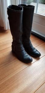 Leren ,,western,, laarzen, Kleding | Dames, Schoenen, Ophalen of Verzenden, Zo goed als nieuw, Bruin, Hoge laarzen