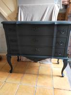 Industrial black antiek vintage ladekastje kastje, Ophalen, 25 tot 50 cm, Minder dan 50 cm, Minder dan 100 cm