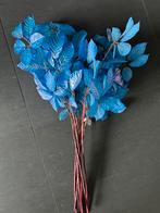 9 silka takken blauw glanzend nieuw, Huis en Inrichting, Woonaccessoires | Kunstplanten en Kunstbloemen, Ophalen of Verzenden