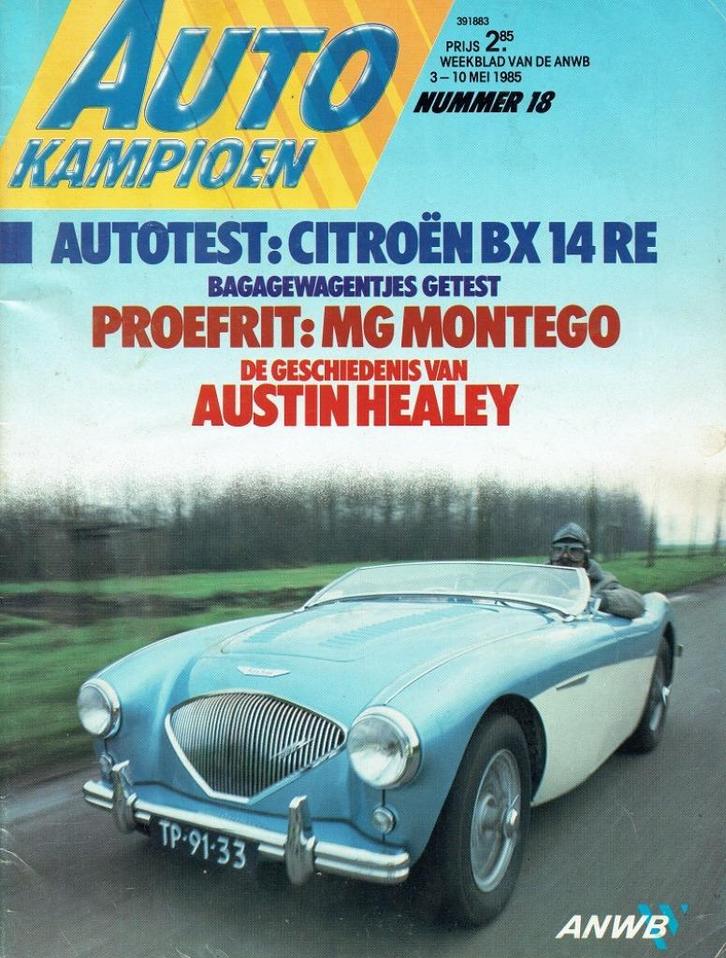 Autokampioen 1985 nr. 18 (o.a. Citroën BX 14 RE), Boeken, Auto's | Folders en Tijdschriften, Gelezen, Algemeen, Verzenden