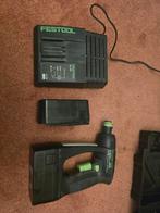 Festool C12, loopt onregelmatig, met lader en accu's, Ophalen of Verzenden, Gebruikt, Boor- en Schroefmachine