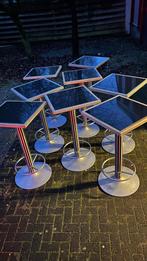 8 statafels graniet, Huis en Inrichting, Tafels | Statafels, Ophalen, Zo goed als nieuw