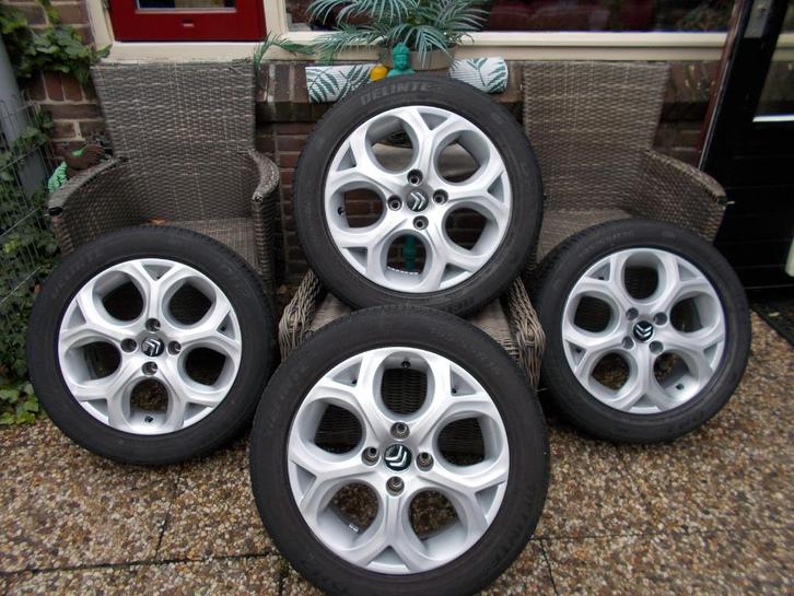 CITROEN 16 INCH VELGEN MET ZOMERBANDEN, Auto-onderdelen, Banden en Velgen, Banden en Velgen, Zomerbanden, 16 inch, 195 mm, Ophalen