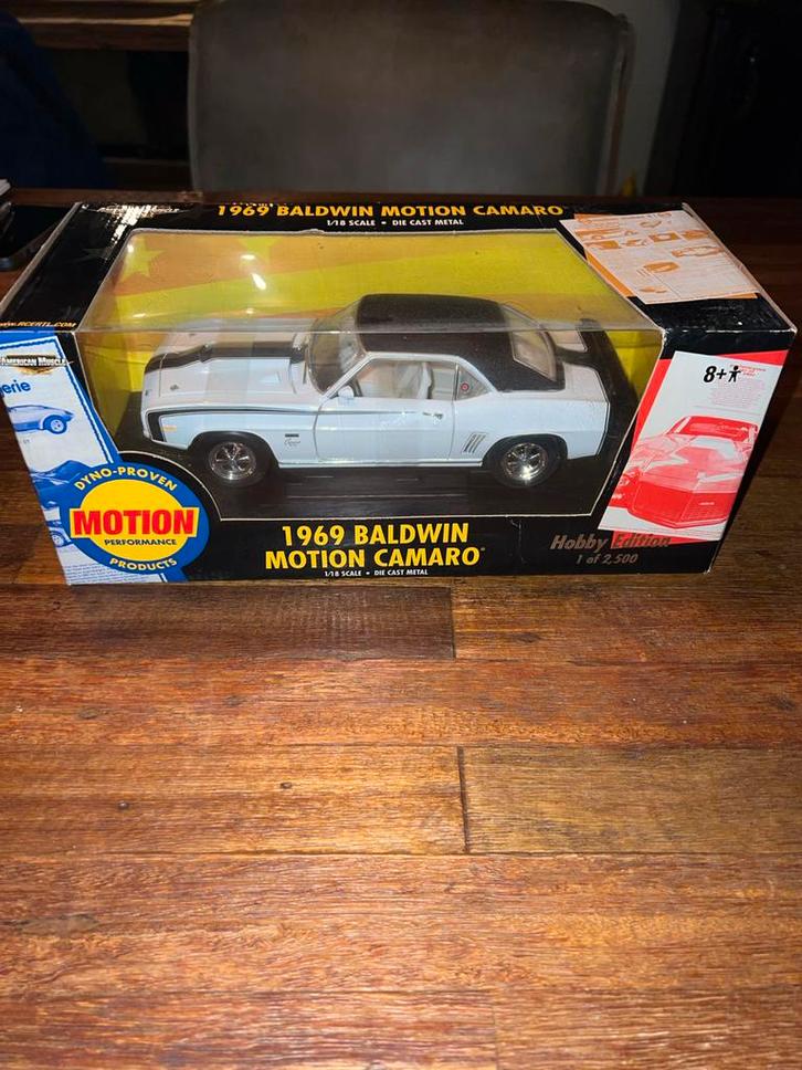 Ertl 1969 Baldwin Motion Camaro 1:18 Nieuw, Hobby en Vrije tijd, Modelauto's | 1:18, Nieuw, Auto, ERTL, Ophalen of Verzenden