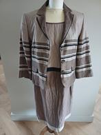 Hele leuke set! Jurk met jasje van Gerry Weber maat 40 en 42, Maat 38/40 (M), Kostuum of Pak, Beige, Ophalen of Verzenden