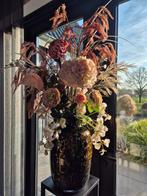 Mooie vaas met droogbloemen, Ophalen of Verzenden, Zo goed als nieuw
