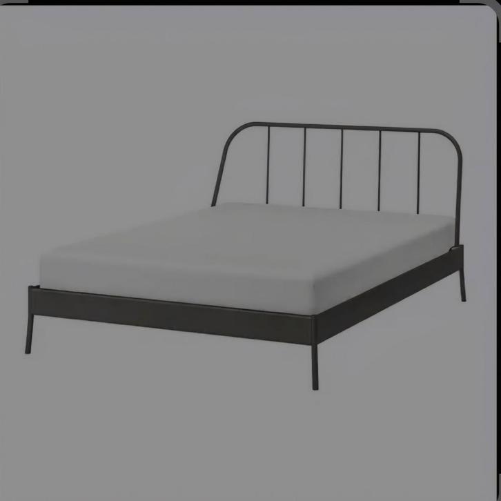 Metalen Bedframe - Tweepersoons, Huis en Inrichting, Slaapkamer | Bedden, Zo goed als nieuw, Tweepersoons, 160 cm, 200 cm, Metaal