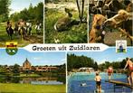 Groeten uit Zuidlaren - 5 afb + wapens - 1979 gelopen, Verzamelen, Ansichtkaarten | Nederland, Ophalen of Verzenden, Voor 1920