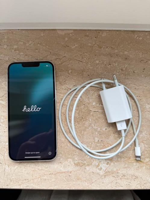 Apple Iphone 13 128 GB wit, Telecommunicatie, Mobiele telefoons | Apple iPhone, Zo goed als nieuw, 128 GB, iPhone 13, Wit, Ophalen