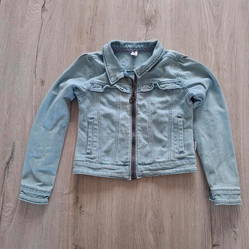 B.nosy spijkerjasje., Kinderen en Baby's, Kinderkleding | Maat 134, Zo goed als nieuw, Meisje, Jas, Ophalen of Verzenden