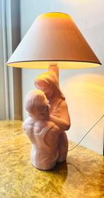 Eighties keramische lamp, man en vrouw verliefd zoenend stel, Ophalen of Verzenden, Minder dan 50 cm