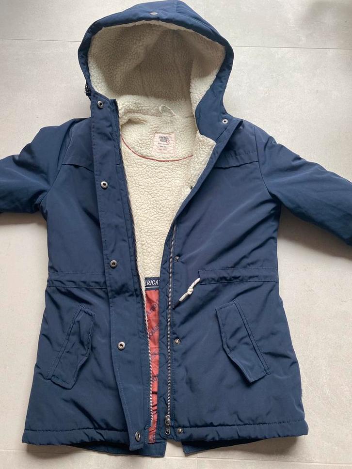 Parka jas America Today mt 146/152 ZGAN, Kinderen en Baby's, Kinderkleding | Maat 146, Zo goed als nieuw, Meisje, Jas, Ophalen of Verzenden