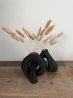 Vazen set modern zwart, Huis en Inrichting, Ophalen of Verzenden, Zo goed als nieuw, Zwart, Minder dan 50 cm