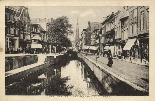 Leeuwarden - Kelders met R.K. Toren - gelopen, Verzamelen, Ansichtkaarten | Nederland, Gelopen, Friesland, 1920 tot 1940, Ophalen of Verzenden